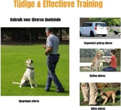 W&Z® Anti Blafband Inclusief Afstandsbediening- 3-60KG - Diervriendelijk - Zonder Schok - Vibratie/Audio/Licht - Anti Blaf Band - Water Bestendig -Hondenbenodigdheden 1200x1092 3