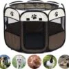 Opvouwbare Puppyren Bruin 90x90x60cm - Puppytent - Dogs&Co -Hondenbenodigdheden 1200x1092 4
