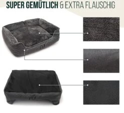 Happilax Wasbaar Hondenbed Met Omkeerbaar Kussen, Hondenmand Voor Kleine Honden, S - Grijs, Puppies Of Katten 11 Happilax Wasbaar Hondenbed Met Omkeerbaar Kussen, Hondenmand Voor Kleine Honden, S - Grijs, Puppies Of Katten -Hondenbenodigdheden 1200x1095 4