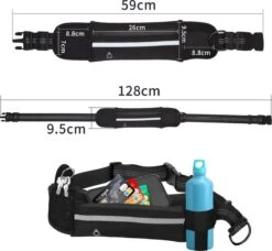 Nobleza Jogging Heupgordel Met Hondenriem 42UOY - Looplijn Met Heupriem Voor Honden -Hondenbenodigdheden 1200x1109