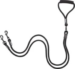 Rebel Petz - Dubbele Verstelbare Hondenriem Voor Twee Honden - Met Draaibare Sluiting En Zacht Handvat - Small En Large - Small (140 Cm Lang, Ø 8 Mm) -Hondenbenodigdheden 1200x1111 2