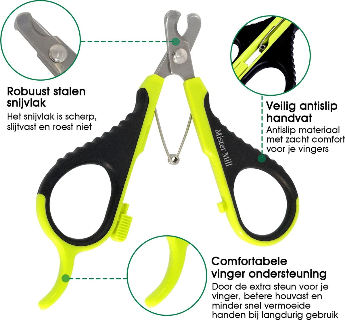Mister Mill Nagelknipper Kat - Nagelschaar - Kleine Hond (Max. 10 Kg.) Vogel En Knaagdier 6 Mister Mill Nagelknipper Kat - Nagelschaar - Kleine Hond (Max. 10 Kg.) Vogel En Knaagdier - Afbeelding 4