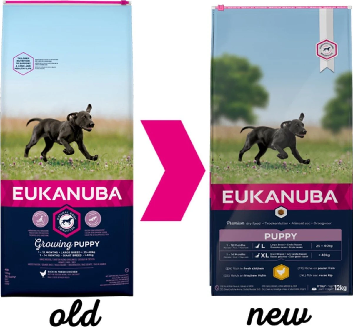 Eukanuba Dog Puppy & Junior - Grote Rassen - Kip - Droogvoer - 12 Kg 4 Eukanuba Dog Puppy & Junior - Grote Rassen - Kip - Droogvoer - 12 Kg - Afbeelding 2