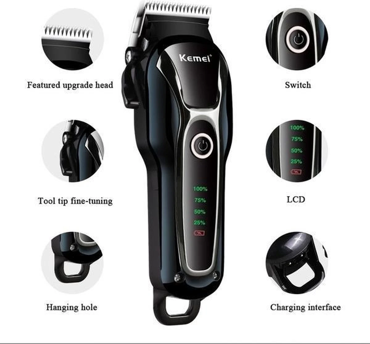 Merkloos Dierentondeuse + Haren Verwijderaar - Scheerapparaat Voor Honden En Katten - 4 Opzetstukken - Oplaadbaar - Draadloos - Stil - Verschillende Haar En Vachtlengtes - Hondentrimmer - Honden Trimmer - Honden Knippen - Haren Knippen 8 Merkloos Dierentondeuse + Haren Verwijderaar - Scheerapparaat Voor Honden En Katten - 4 Opzetstukken - Oplaadbaar - Draadloos - Stil - Verschillende Haar En Vachtlengtes - Hondentrimmer - Honden Trimmer - Honden Knippen - Haren Knippen - Afbeelding 6