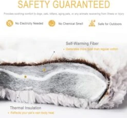 Merkloos Zelfverwarmende Dierendeken Zonder Stroom Thermo Deken Hond Kat Inclusief Adreslabel 70 X 47 Cm -Hondenbenodigdheden 1200x1118 12