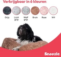 Snoozle Donut Hondenmand - Zacht En Luxe Hondenkussen - Wasbaar - Fluffy - Hondenmanden - 100cm - XXL - Dark Coffee -Hondenbenodigdheden 1200x1118 7
