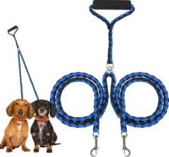 KCMultisupplies Dubbele Hondenriem Voor 2 Honden - Duo Hondenlijn Voor Hond - 120cm - Hondenleiband Riem