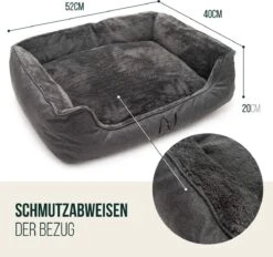 Happilax Wasbaar Hondenbed Met Omkeerbaar Kussen, Hondenmand Voor Kleine Honden, S - Grijs, Puppies Of Katten 12 Happilax Wasbaar Hondenbed Met Omkeerbaar Kussen, Hondenmand Voor Kleine Honden, S - Grijs, Puppies Of Katten -Hondenbenodigdheden 1200x1126 3