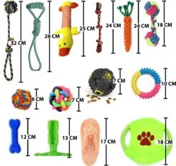 Filo Honden Speelgoed Set 14 Stuks - Hondenspeeltjes Knuffel - Hondenbal - Flostouw - Bot - Frisbee - Hondentouw - Hondenspeelgoed Intelligentie - Kauwspeelgoed Hond En Puppy - Bijtspeelgoed Hondenknuffel - Hondenspeeltje Met Piep -Hondenbenodigdheden 1200x1133 8