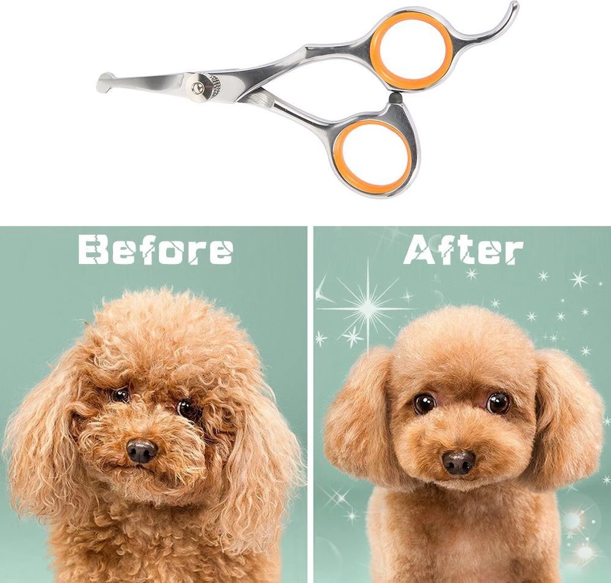 Merkloos Premium Gebogen Trimschaar Honden - Huisdier Trimmen - Hoofd, Poten Ogen & Oren - Kat & Hond Knippen - Veilige Schaar 8 Merkloos Premium Gebogen Trimschaar Honden - Huisdier Trimmen - Hoofd, Poten Ogen & Oren - Kat & Hond Knippen - Veilige Schaar - Afbeelding 6