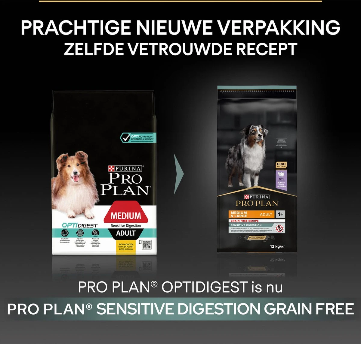Pro Plan Graanvrij Medium & Large Adult Sensitive Digestion - Honden Droogvoer- Kalkoen - 12 Kg 10 Pro Plan Graanvrij Medium & Large Adult Sensitive Digestion - Honden Droogvoer- Kalkoen - 12 Kg - Afbeelding 8