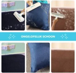 RX Goods Pluizen En Haren Verwijderaar Met Schoonmaakborstel - Kleding Borstel & Roller – Huisdier -Hondenbenodigdheden 1200x1146 3