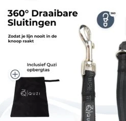 Canicross Looplijn Hond Met Heupriem Voor Hardlopen - Elastische Handsfree Hondenriem - Honden Trainingslijn - 150/200cm - Grijs -Hondenbenodigdheden 1200x1150 1