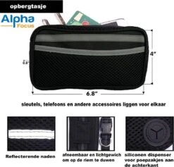 Looplijn Met Heupriem Hands Free - Hondenriem - Reflecterende Hardloopband -Elastische Leiband - Heuptas En Flessenhouder - Zwart - 150 Cm Tot 210 Cm -Hondenbenodigdheden 1200x1152 1