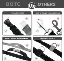 BOTC Looplijn Hond Met Heupriem Voor Hardlopen - Hondenriem - Zwart -Hondenbenodigdheden 1200x1153