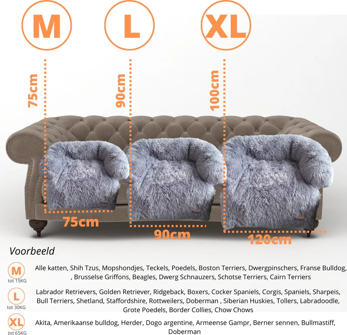 Origineel Hondendeken Voor Bank– Hondenkleed Fluffy – Pluche Hondenbed - Hondenmand Premium - Volledig Afritsbaar 6 Origineel Hondendeken Voor Bank– Hondenkleed Fluffy – Pluche Hondenbed - Hondenmand Premium - Volledig Afritsbaar - Afbeelding 4
