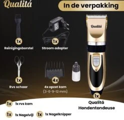 Merkloos Professionele Honden Tondeuse Set - Tondeuse Voor Huisdier Honden En Katten - Hondentrimmer - Hondentondeuse 18 Merkloos Professionele Honden Tondeuse Set - Tondeuse Voor Huisdier Honden En Katten - Hondentrimmer - Hondentondeuse -Hondenbenodigdheden 1200x1163 6