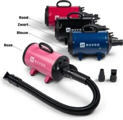 Nuvoo Professionele Hondenföhn / Waterblazer / Hondenborstel Met 3 Opzetstukken - Verstelbare Vermogen Tot 2200W - Warme / Koude Stand - Blauw 21 Nuvoo Professionele Hondenföhn / Waterblazer / Hondenborstel Met 3 Opzetstukken - Verstelbare Vermogen Tot 2200W - Warme / Koude Stand - Blauw -Hondenbenodigdheden 1200x1164 2