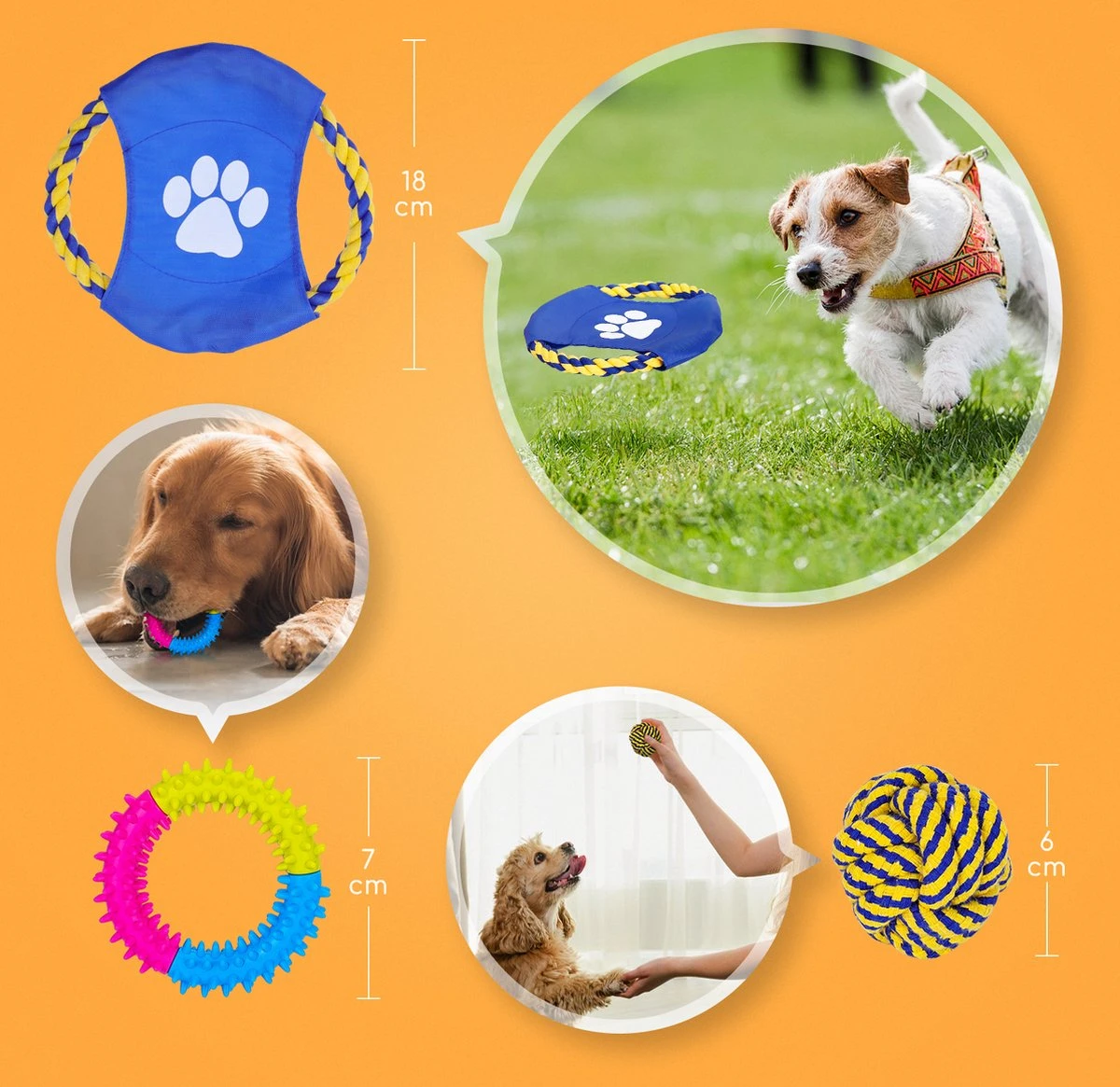 Nobleza Honden Speelgoed Set PLJ - 10 Stuks 10 Nobleza Honden Speelgoed Set PLJ - 10 Stuks - Afbeelding 8