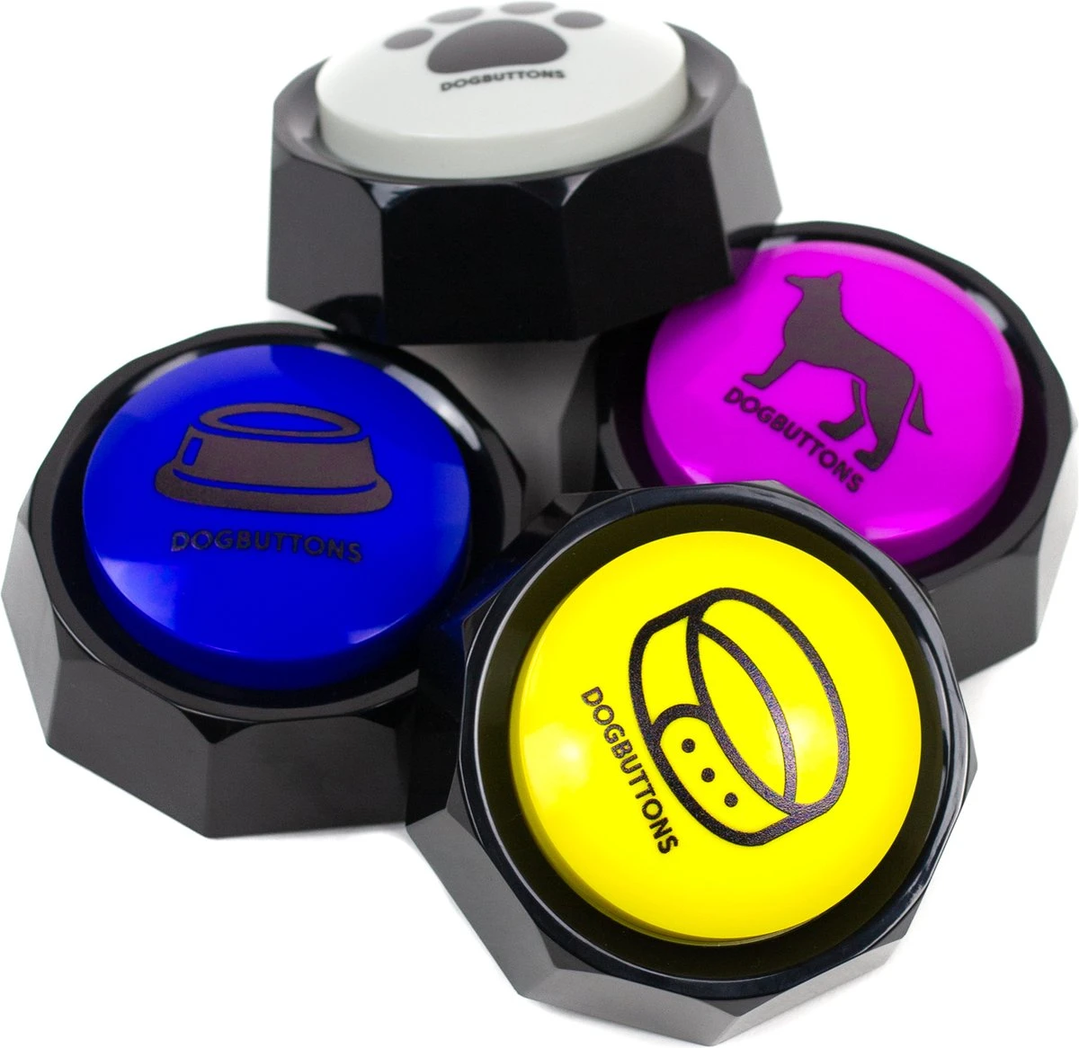 Dogbuttons® – PETIFY PREMIUM Praatknoppen –4 Stuks - Praatknop – Hond – Opneembare Knoppen – Hond Praten – Hondentraining – Praatknoppen – Dog Button – Hondenknop – Huisdier – Honden Speelgoed Intelligentie – Praten Met Hond – Laat Uw Hond Spreken! 7 Dogbuttons® – PETIFY PREMIUM Praatknoppen –4 Stuks - Praatknop – Hond – Opneembare Knoppen – Hond Praten – Hondentraining – Praatknoppen – Dog Button – Hondenknop – Huisdier – Honden Speelgoed Intelligentie – Praten Met Hond – Laat Uw Hond Spreken! - Afbeelding 5