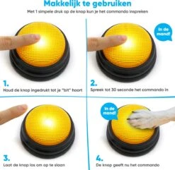 BFreshPets Praatknop Voor Honden - 6 Stuks - Dogbuttons - Hondenspeelgoed - Honden Training - Laat Uw Huisdier Spreken -Hondenbenodigdheden 1200x1170 19