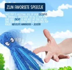 VEDIC® - Octopus Blauw Honden Knuffel - Piepspeelgoed - Geen Vulling - 32CM -Hondenbenodigdheden 1200x1170 23