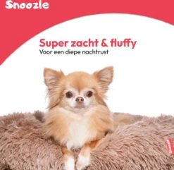 Snoozle Donut Hondenmand - Zacht En Luxe Hondenkussen - Wasbaar - Fluffy - Hondenmanden - 100cm - XXL - Dark Coffee -Hondenbenodigdheden 1200x1170 8