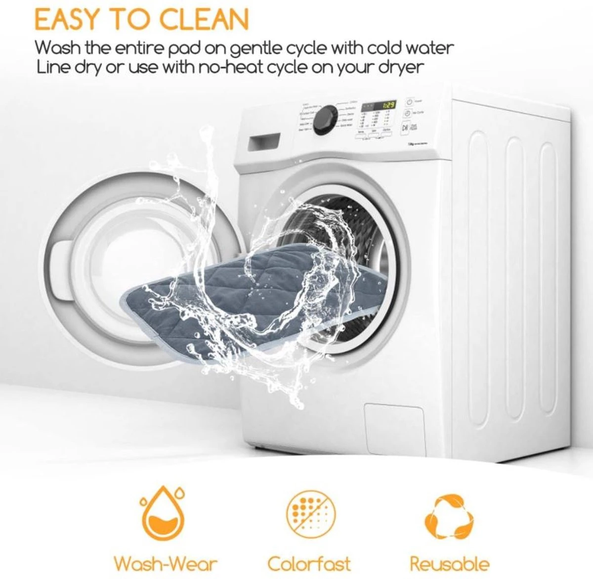 Nobleza Vetbed - Vetbed Klein - Warmtemat - Vetbed Grijs - 40x50cm - S 5 Nobleza Vetbed - Vetbed Klein - Warmtemat - Vetbed Grijs - 40x50cm - S - Afbeelding 3