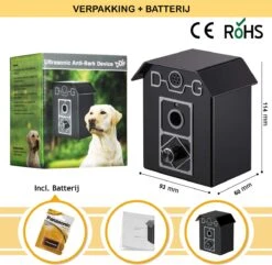 Merkloos Barky® Anti Blaf Apparaat Honden Ultrasoon Hondentrainer Incl Batterij - Anti Blafband Alternatief Veilig & Diervriendelijk - Dog Anti Bark Control -Hondenbenodigdheden 1200x1172 2