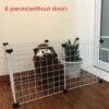 Merkloos Opvouwbare Hond Hek Gates -Hond Hek-Hond Kat Bewaker - Gemakkelijk Behuizing Hondenhekken-Kennel Huis Oefening Training-Zonder Deur- 6 STKS Wit -Hondenbenodigdheden 1200x1172 6