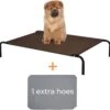 Hondenbed - Hondenstretcher - Honden Ligbed - Inclusief 2 Overtrekhoezen - XL - 110x68cm - Grijs En Koffie -Hondenbenodigdheden 1200x1175 8