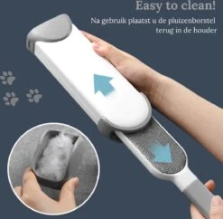 Pet Lovers - Huisdierhaar Verwijderaar - Dierenhaar Verwijderaar - Pluizenborstel - Kledingborstel - Haarverwijderaar - Ontpluizer - Honden En Kattenhaar Verwijderaar - + GRATIS Draagbare Haarverwijderaar -Hondenbenodigdheden 1200x1176 3