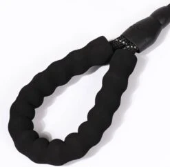 Nixnix - Honden Riem - 1,7cm - Zwart - 1,2cm Dik - Sliplijn - Nylon - Hondenriem - Verstelbaar - Jachtlijn Met Stop - Leiband -Hondenbenodigdheden 1200x1177
