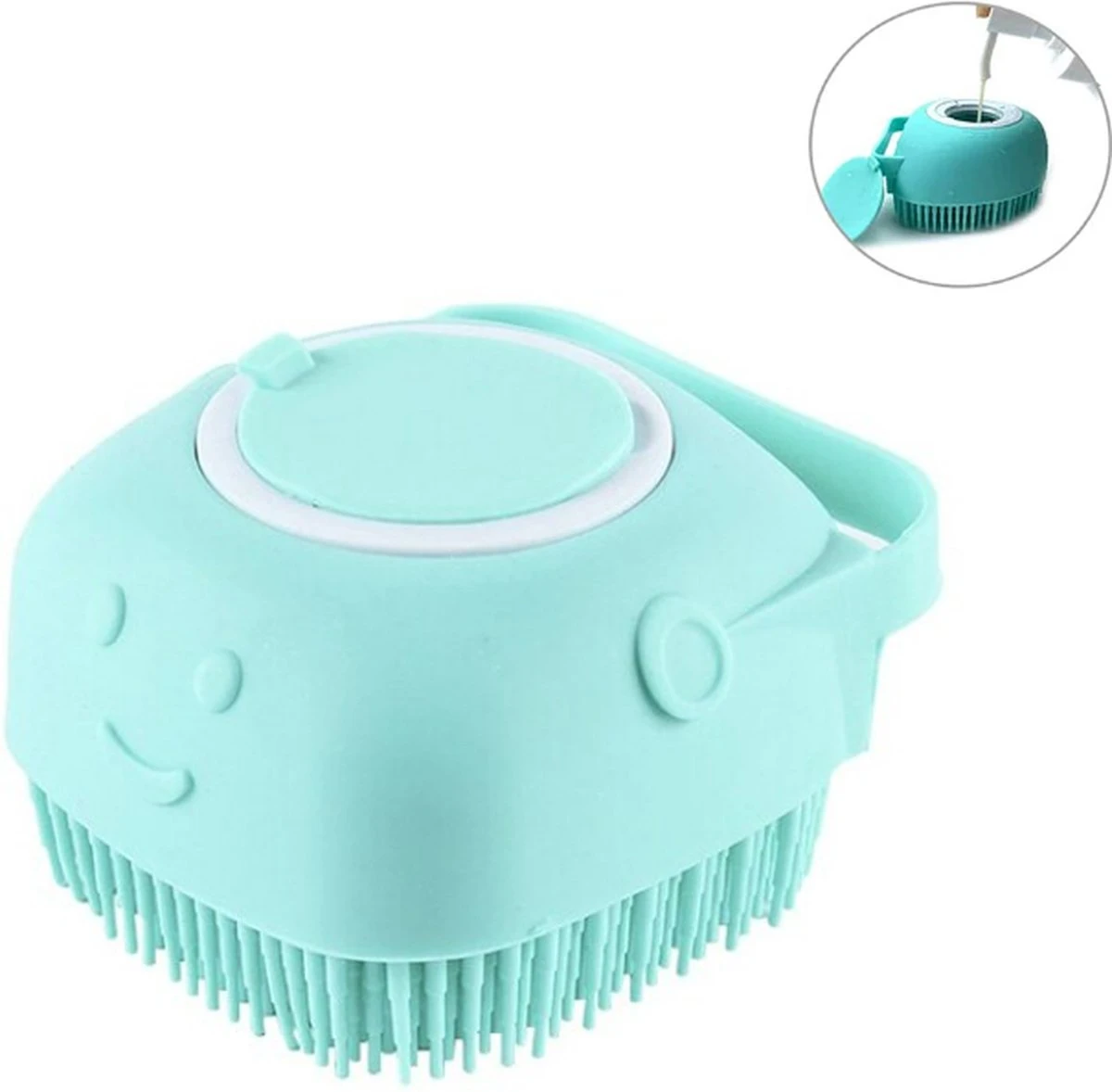 Merkloos Siliconenborstel - Massage Borstel - Silicone Massage Brush - Shampoo Borstel – Lichaamsverzorging - Scrubborstel - Badborstel - Huisdieren - Hond/Kat 3 Merkloos Siliconenborstel - Massage Borstel - Silicone Massage Brush - Shampoo Borstel – Lichaamsverzorging - Scrubborstel - Badborstel - Huisdieren - Hond/Kat