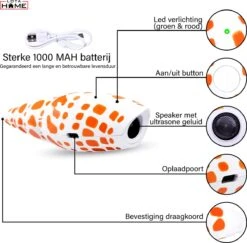 Merkloos LotaHome - Anti Blaf Apparaat - Hondentrainer Voor Binnen En Buiten - Bereik Tot 15 Meter - Diervriendelijk - Zonder Schok - Ultrasone - Voor Alle Honden - Inclusief Clicker -Hondenbenodigdheden 1200x1179 5