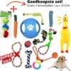 (Goedkoopste) Honden Speelgoed Set 15 Stuks Geschikt Voor Puppy's T/m Middelgrote Honden - Honden Kauw Speelgoed - 15 Stuks - Hondenspeeltjes - Intelligentie - Touw - Flostouw - Bijtring - Bal - Huisdieren Speelgoed -Hondenbenodigdheden 1200x1180 10