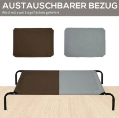 PawHut Hondenstretcher XL 110x68x19 Cm. Bruin / Grijs -Hondenbenodigdheden 1200x1181 11