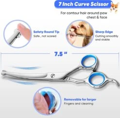 BOTC Schaar Voor Dieren - Set 5 Stuks - Zilver - Effileerscharen - Honden Scharenset - Dierenschaar - Trimscharen - Trimset 13 BOTC Schaar Voor Dieren - Set 5 Stuks - Zilver - Effileerscharen - Honden Scharenset - Dierenschaar - Trimscharen - Trimset -Hondenbenodigdheden 1200x1182 3