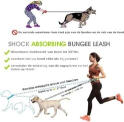 Looplijn Met Heupriem Hands Free - Hondenriem - Reflecterende Hardloopband -Elastische Leiband - Heuptas En Flessenhouder - Zwart - 150 Cm Tot 210 Cm -Hondenbenodigdheden 1200x1185 1