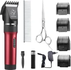 Merkloos Hondentondeuse, Hundeschermaschine / Dog Clippers - Dierenhaartrimmer, Hondentondeuse Kit Hond Verzorging -Hondenbenodigdheden 1200x1186 6
