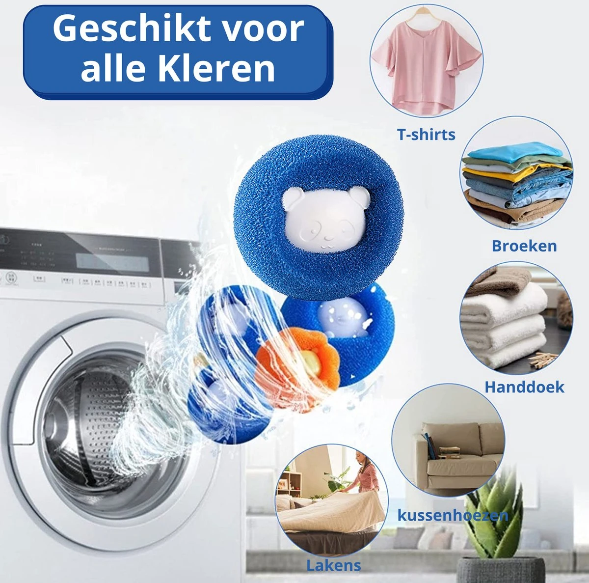 Merkloos Wasdrogerbollen - Haarverwijderaar Huisdieren - Haarvanger Wasmachine - Wasbollen - Drogerbollen - 4 Keer 7 Merkloos Wasdrogerbollen - Haarverwijderaar Huisdieren - Haarvanger Wasmachine - Wasbollen - Drogerbollen - 4 Keer - Afbeelding 5