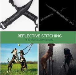 Nobleza Splitter Hondenriem - Dubbel Aanlijnriem Voor Honden - Splitter Verstelbaar - Zwart -Hondenbenodigdheden 1200x1187 7