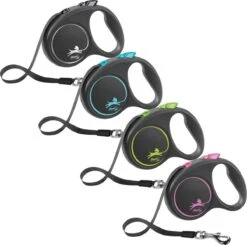 Flexi Rollijn Design - Zwart / Blauw - L -Hondenbenodigdheden 1200x1189 1