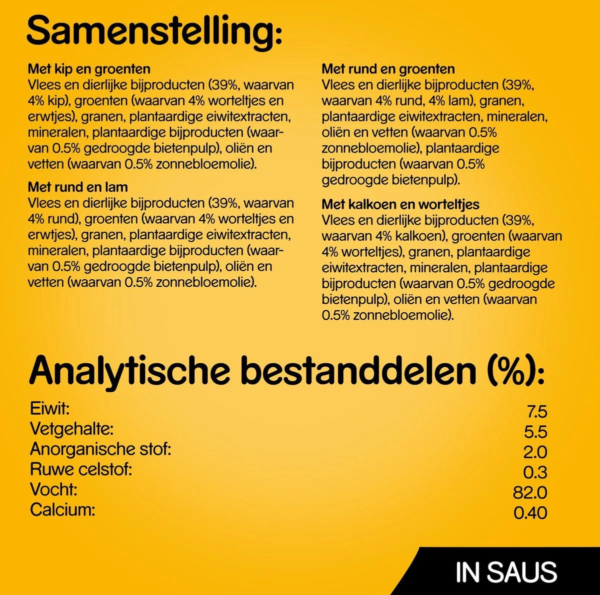 Pedigree Adult In Saus Honden Natvoer - Vier Verschillende Smaken - 80 X 100 Gr 4 Pedigree Adult In Saus Honden Natvoer - Vier Verschillende Smaken - 80 X 100 Gr - Afbeelding 2