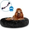 Pawzle Hondenmand - Donut Hondenkussen - Kattenmand - Bed Voor Honden & Katten - Wasbaar - 120cm - Zwart -Hondenbenodigdheden 1200x1189 16