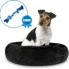 Pawzle Hondenmand - Donut Hondenkussen - Kattenmand - Bed Voor Honden & Katten - Wasbaar - 60cm - Zwart -Hondenbenodigdheden 1200x1189 18