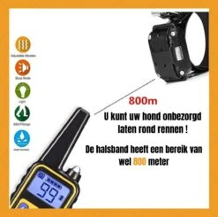 W&Z® Anti Blafband Inclusief Afstandsbediening- 3-60KG - Diervriendelijk - Zonder Schok - Vibratie/Audio/Licht - Anti Blaf Band - Water Bestendig -Hondenbenodigdheden 1200x1190 12
