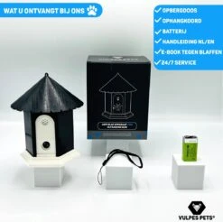 Vulpes Pets® Anti Blaf Apparaat Pro - Anti Blafband Voor Alle Honden - Luxe Hondentrainer - Diervriendelijk & Zonder Schok - Inclusief 9V Batterij - Waterbestendig - Ophangbaar - Instelbare Ultrasone Niveauregeling - 4 Standen 24 Vulpes Pets® Anti Blaf Apparaat Pro - Anti Blafband Voor Alle Honden - Luxe Hondentrainer - Diervriendelijk & Zonder Schok - Inclusief 9V Batterij - Waterbestendig - Ophangbaar - Instelbare Ultrasone Niveauregeling - 4 Standen -Hondenbenodigdheden 1200x1193 11