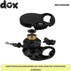 DDOXX Intrekbare Hondenriem, Reflecterend | Vele Kleuren & Maten | Voor Kleine & Grote Honden | Intrekbare Hondenriem Puppy Kat | Hondenriem Accessoires Hond | XS, 3 M, Tot 8 Kg, Geel -Hondenbenodigdheden 1200x1193