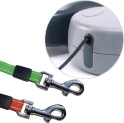 Merkloos Dubbele Hondenriem Voor Twee Honden - Grijs - Tot 22 Kg (per Hond) - 300 Cm -Hondenbenodigdheden 1200x1194